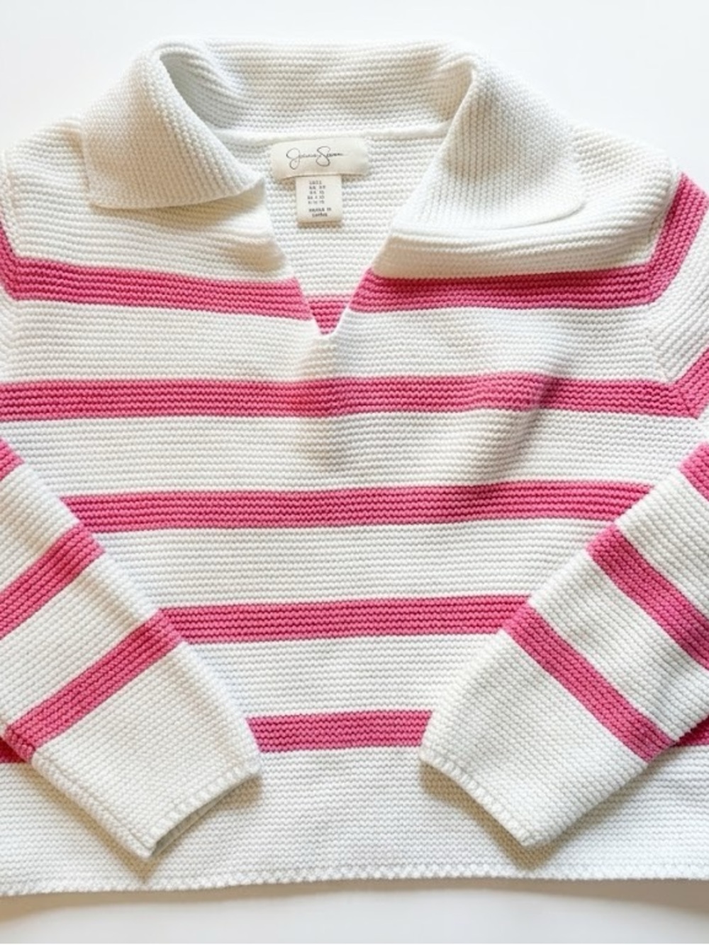 Jessica Simpson V-Neck Collared Sweater